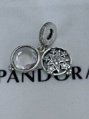 Pandora Magnified Star Double Dangle Charm 799640C01